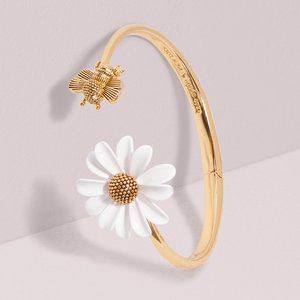Kate Spade All Abuzz Bee Open Hinged Cuff (includes Dust Bag)